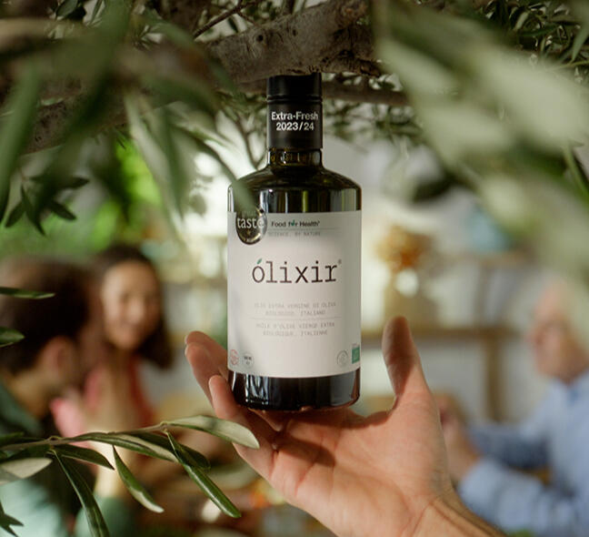 Étalonnage de la publicité pour l'huile d'olive italienne, Olixir.